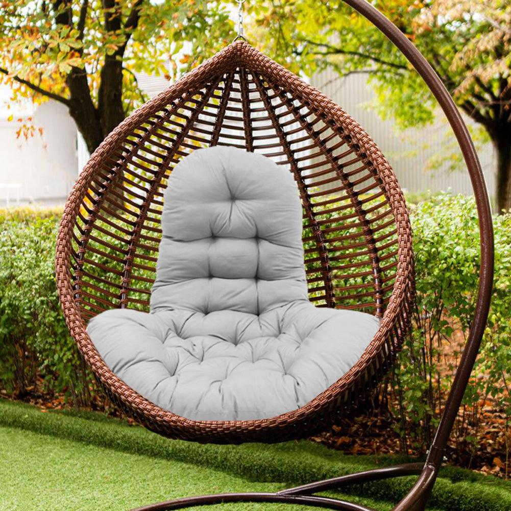 Hanging Egg Chair Thick Cushion Swing Chair Pad, Light Grey