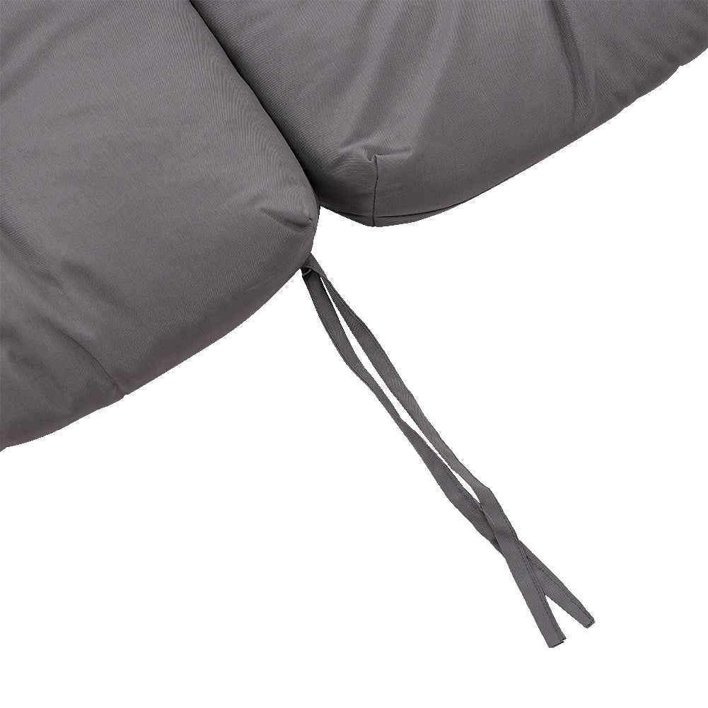 110x48cm Outdoor Garden Patio Waterproof Tufted Seat Cushion,Dark Grey