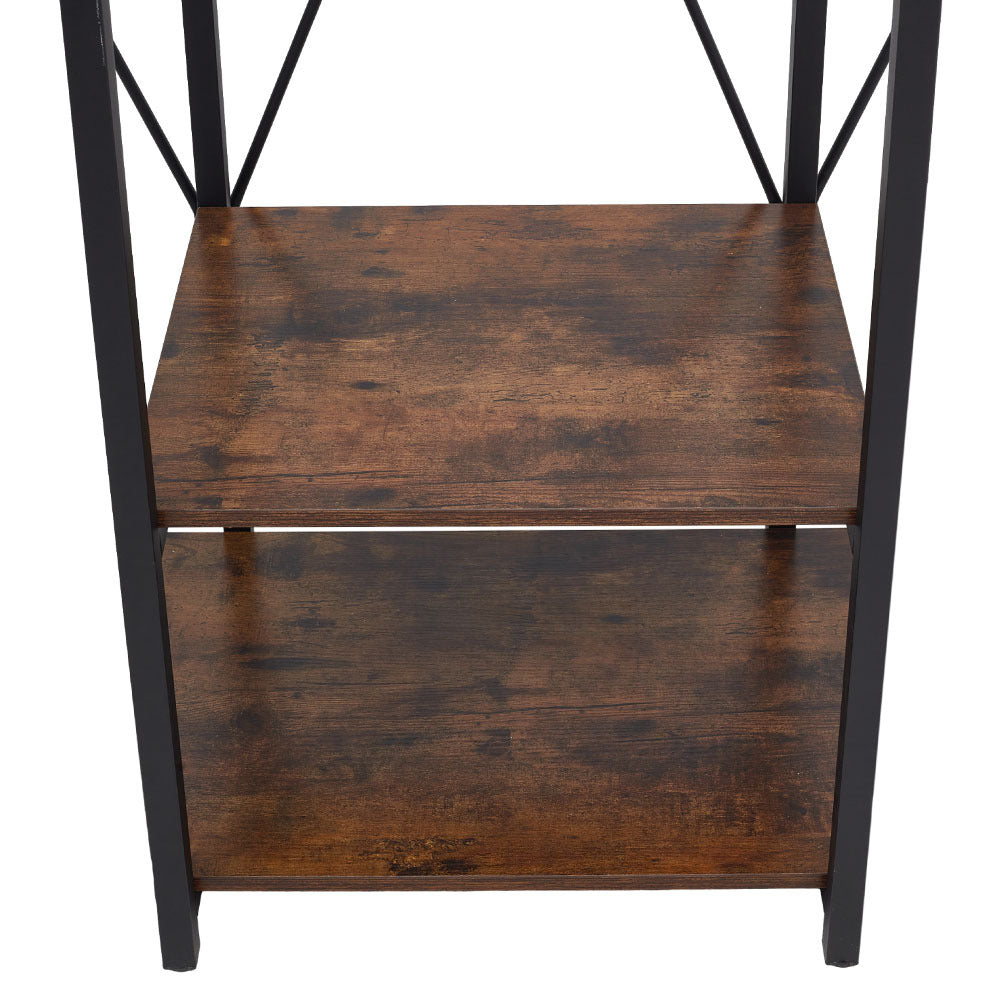 Large Freestanding Clothing Rack with Storage Shelves