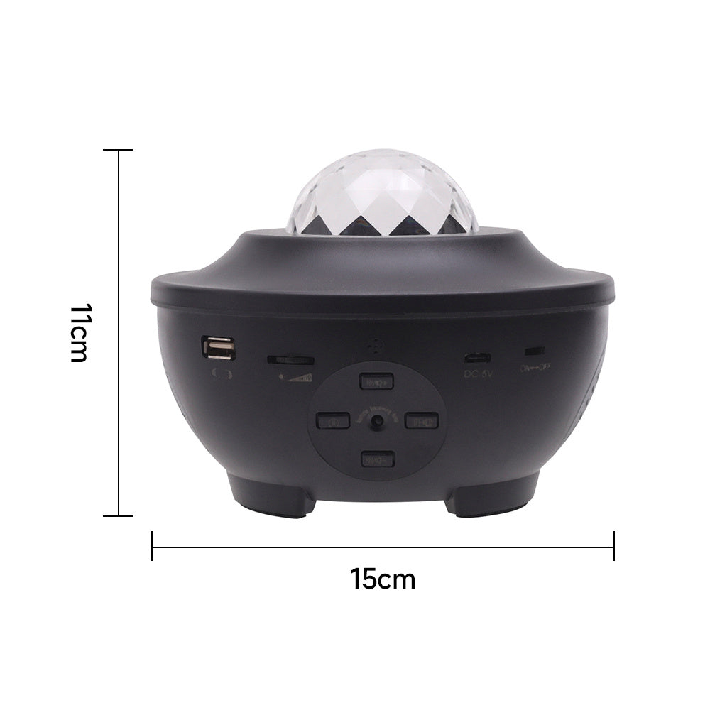 Black Galaxy Projector with Bluetooth Speaker