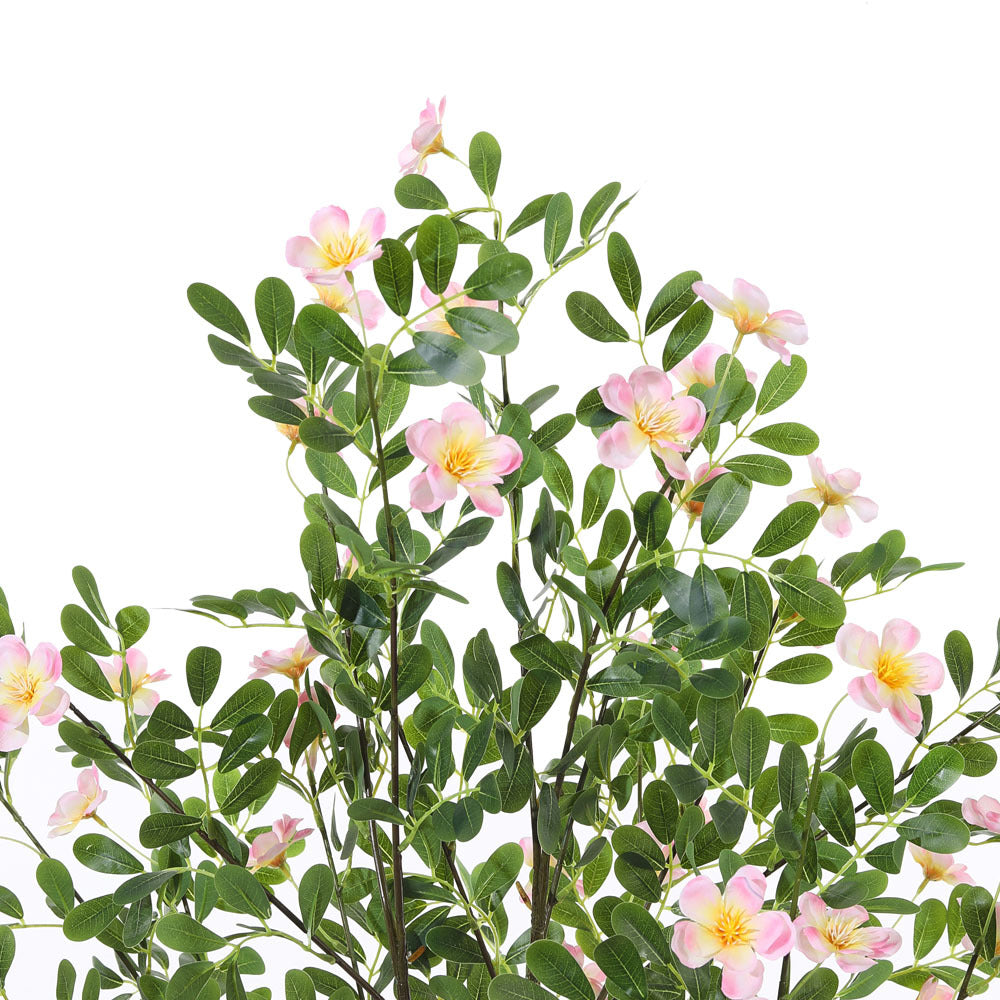 Green 160cm Indoor Outdoor Decor Artificial Frangipani Blossom Tree in Pot