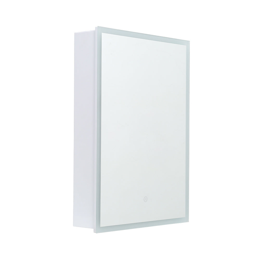 Rectangular Wall Mount Mirror Cabinet with LED Light