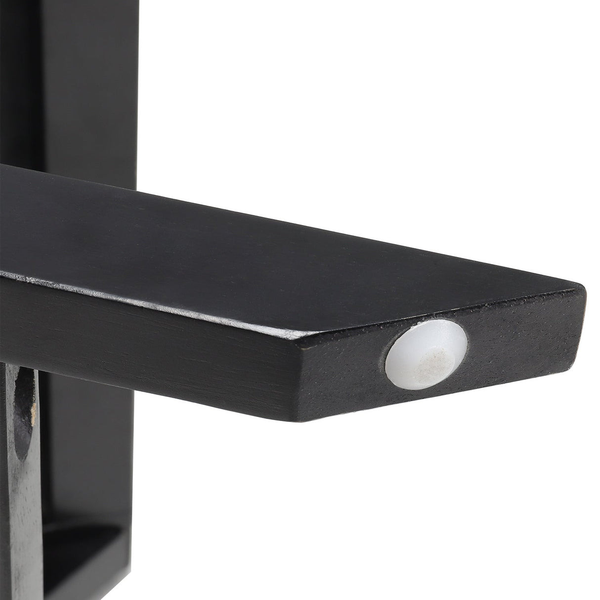 Linen Buttoned Footstool with X shaped Legs