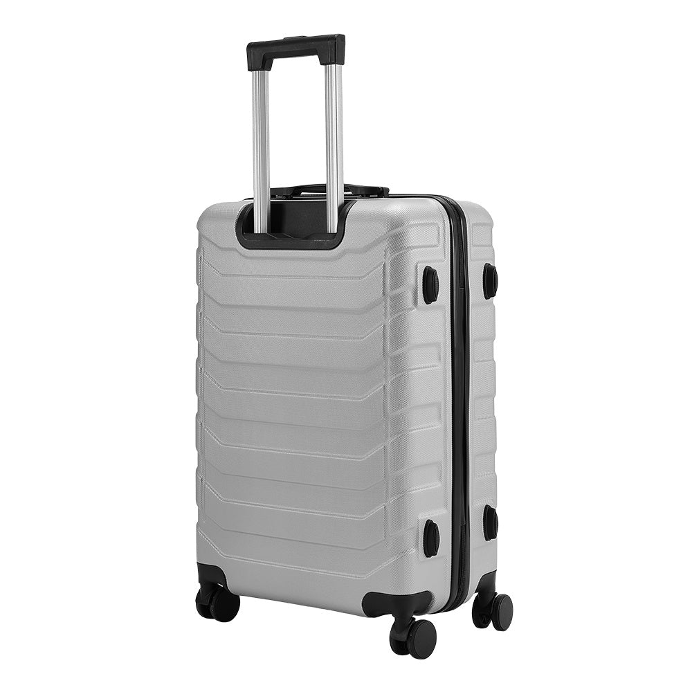 Grey 28 inch Rolling Hard Shell Luggage Travel Suitcase