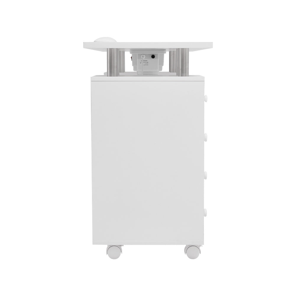 Rolling Manicure Station Nail Table with Dust Collector