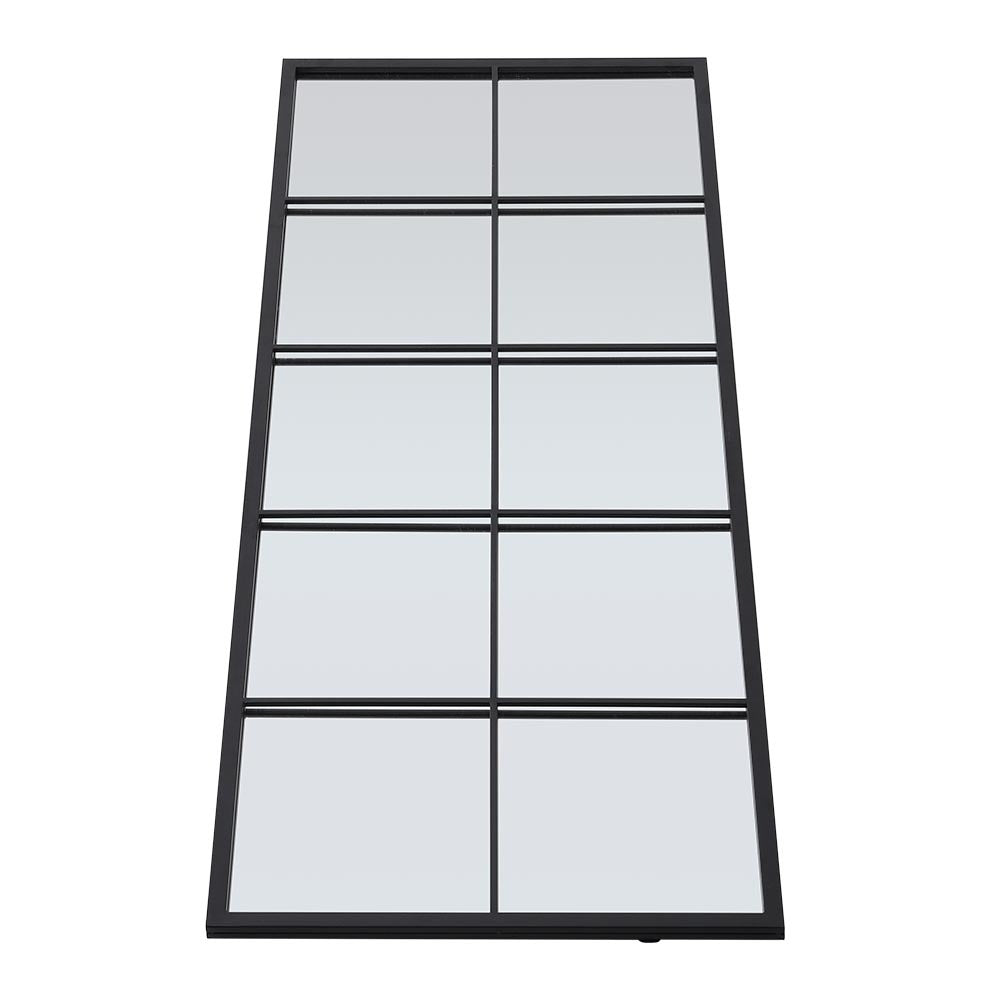 Modern Rectangle Black Window Full Length Slim Wall Mirror