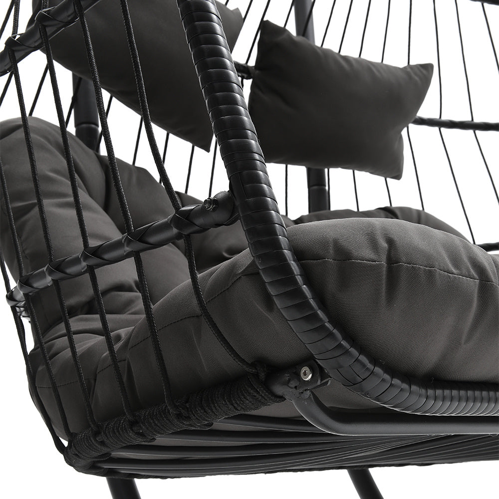 157x95x201cm Outdoor Hanging 2 Seater Egg Chair