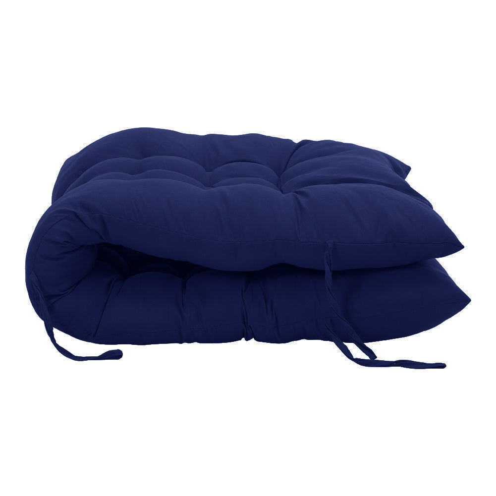 110cm Thick Soft Comfortable Chaise Lounge Chair Cushion, Blue
