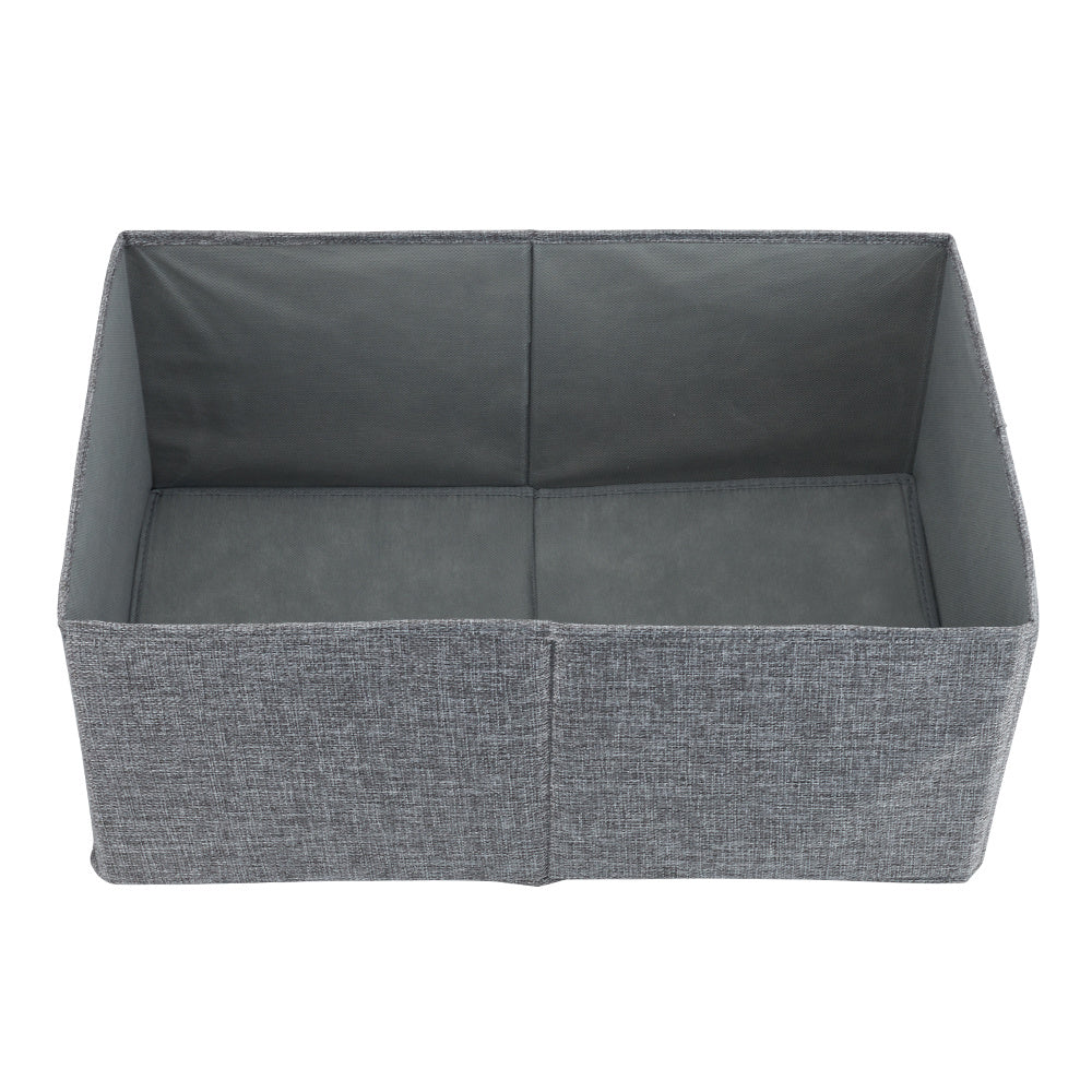 Foldable Wardrobe Storage Box with Handles Reinforced Base Clothes Organiser