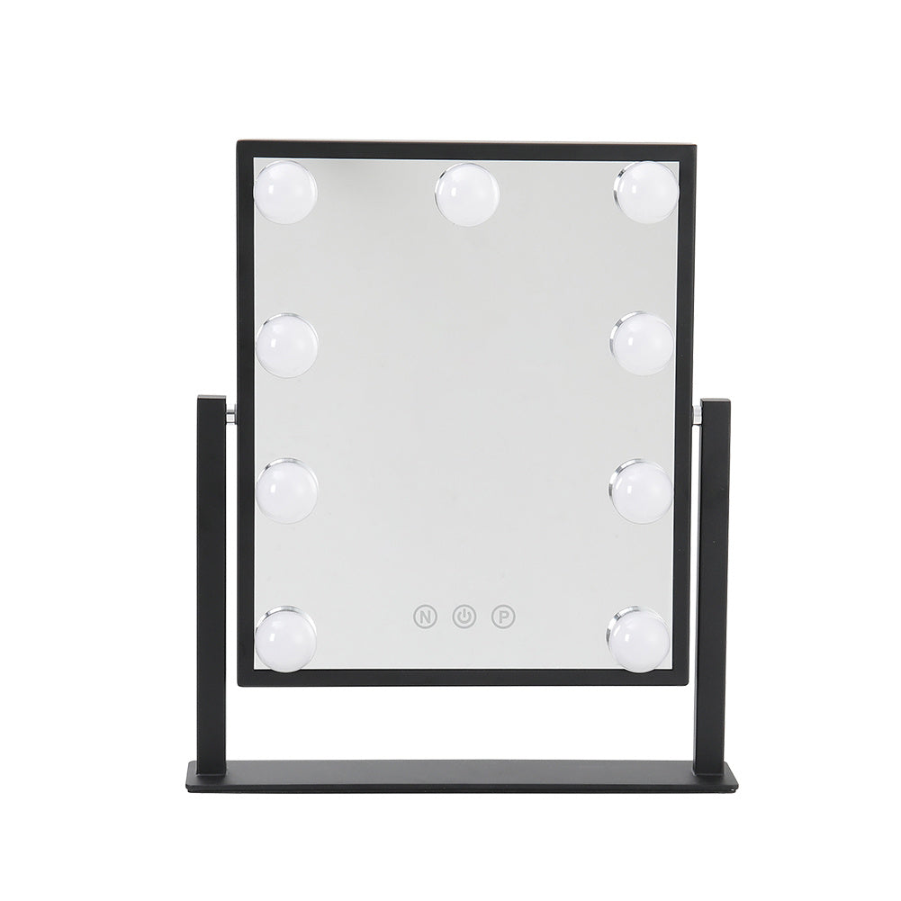 Hollywood Vanity Mirror with 9 LED Bulbs, 3 Color Lighting Modes