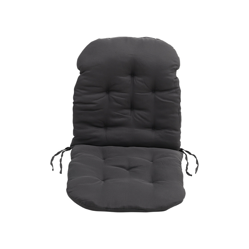 Rocking Chair Rattan Chair Non slip Comfortable Seat Cushion,Dark Grey