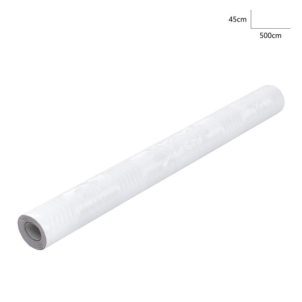 5m Retro Flower Textured PVC Self Adhesive Wallpaper Roll