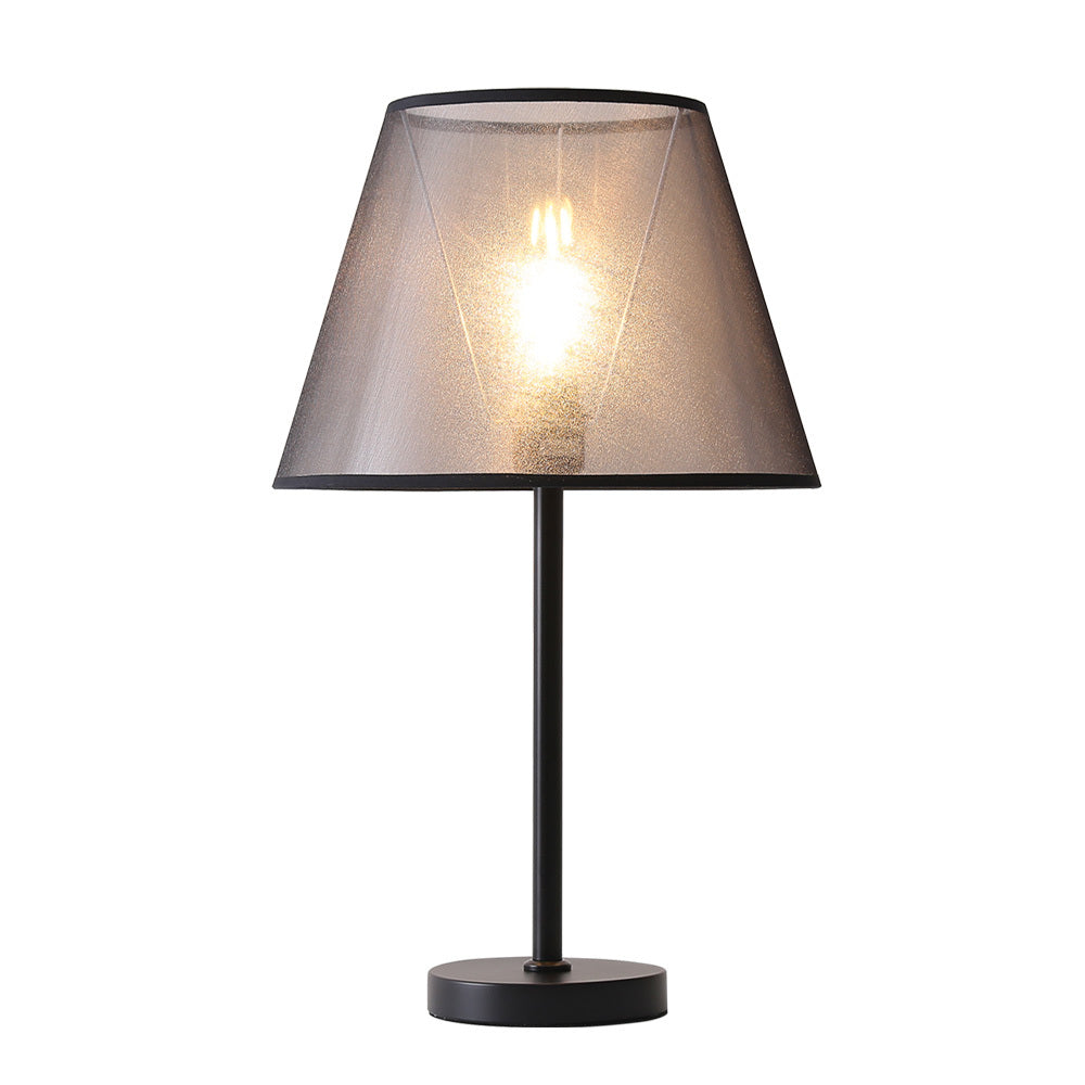 Black 34Dia Modern Bedside Lamp Table Lamp