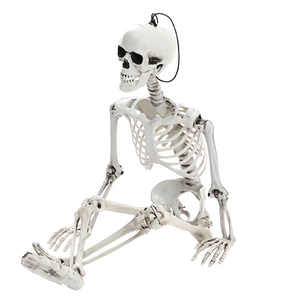 Halloween Realistic Full Body Skeleton Prop Decoration Posable Joints,90CM