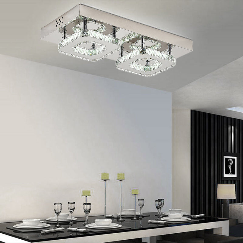 24W LED Ceiling Light Crystal Pendant Lamp