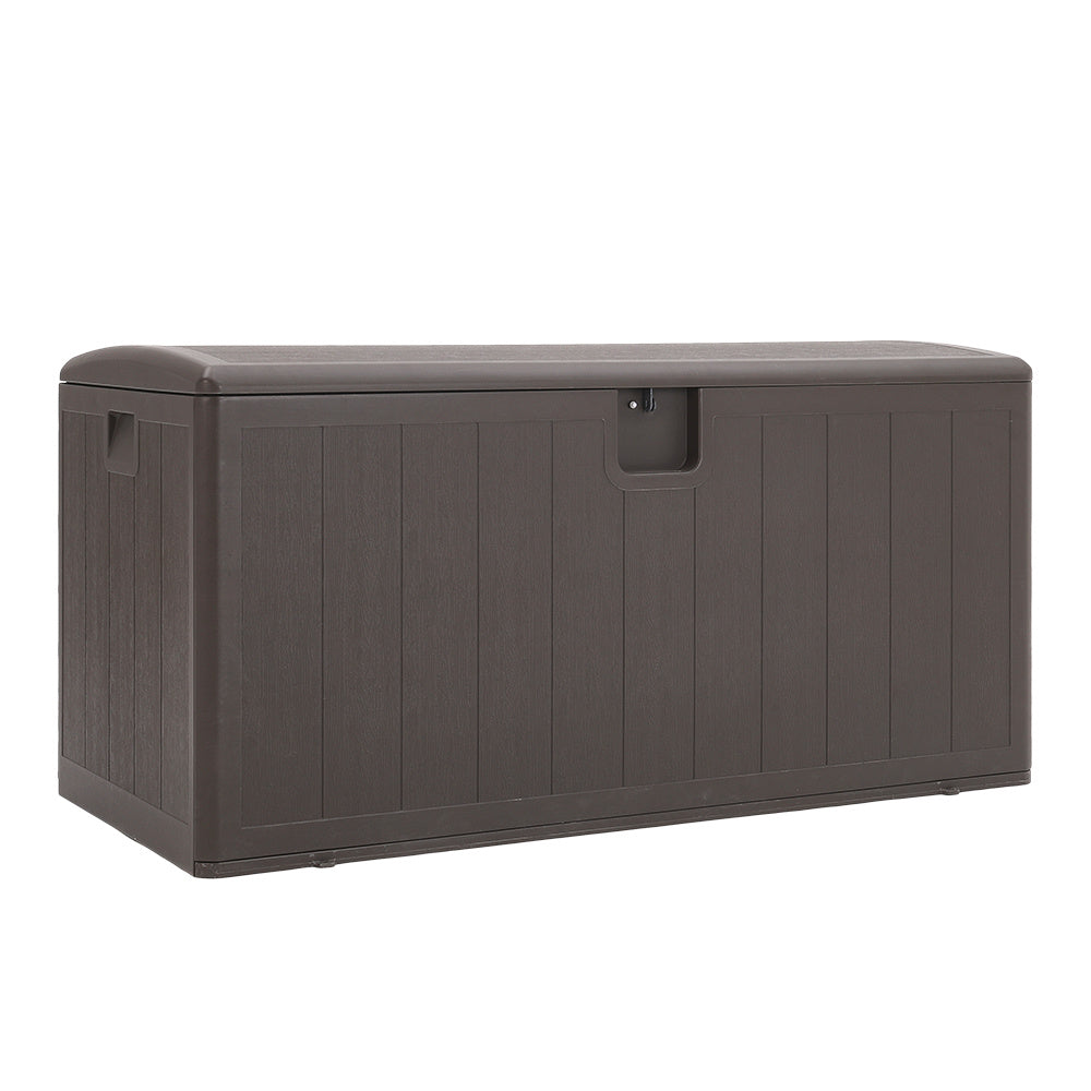 Black 105 Gallon Outdoor Deck Box