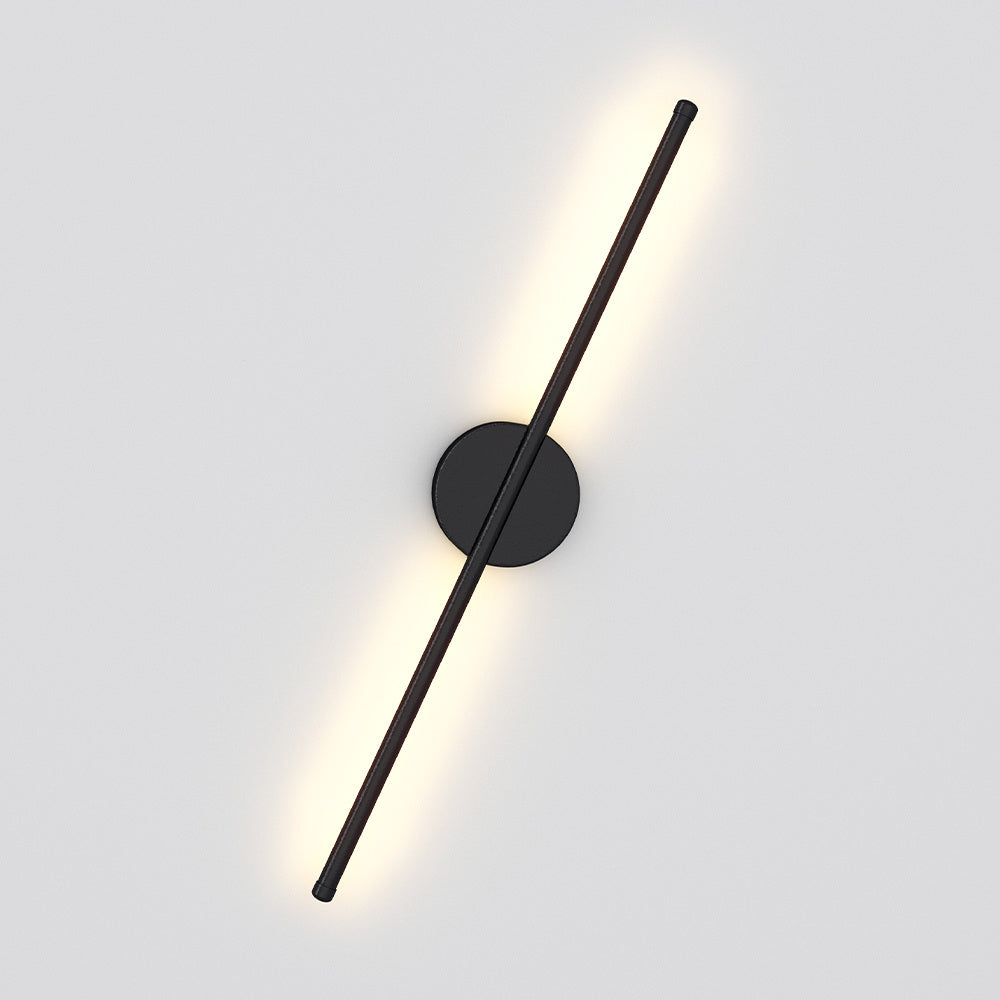 60CM Minimalist Linear LED Wall Sconce for Living Room Bedroom, Warm Light