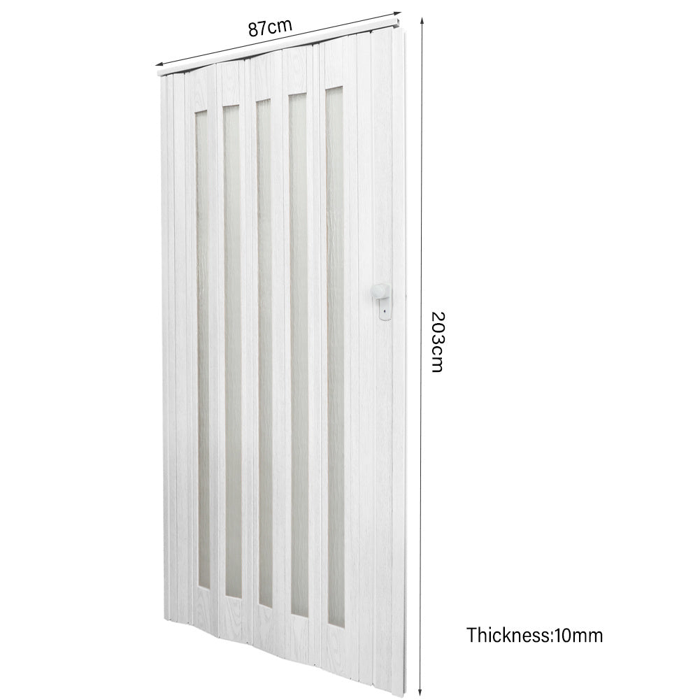 87cm PVC Acrylic Accordion Folding Door