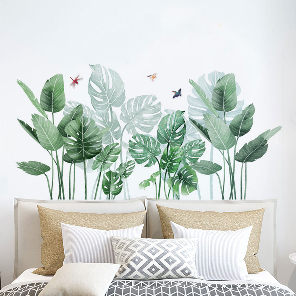 Green Plants Leaves Tropical Decal Wall Sticker Art Murals Waterproof Home Decor
