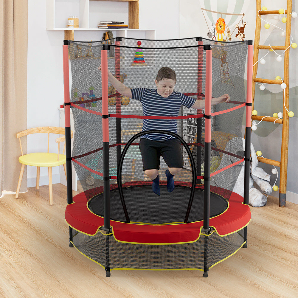 160cm H Outdoor Trampoline, with High Enclosure Net