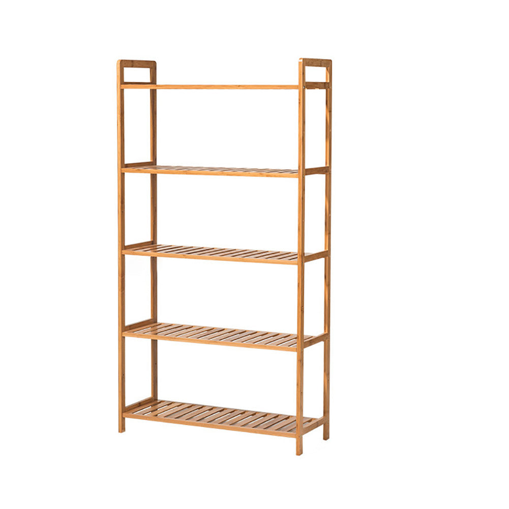 5 Tier Wood Rustic Storage Plant Stand Bamboo Tiered Bookshelf