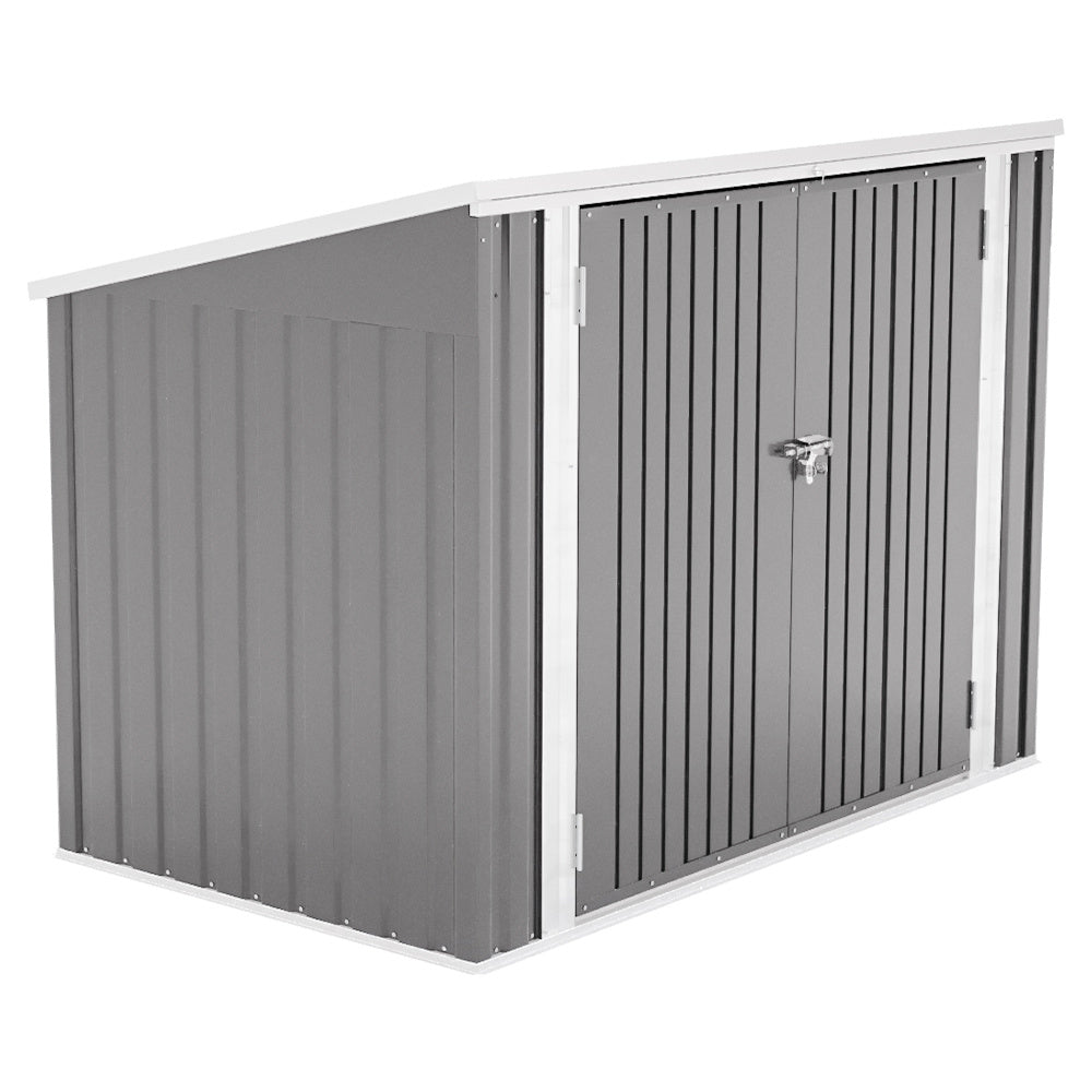 Steel Trash Can Recycle Bin Enclosure Storage Shed