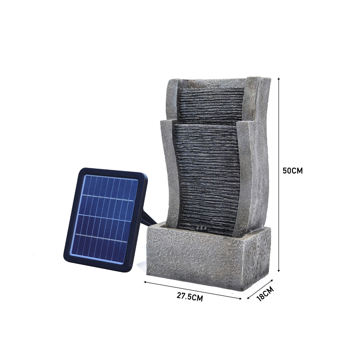 Solar Powered Outdoor Rockery Water Fountain