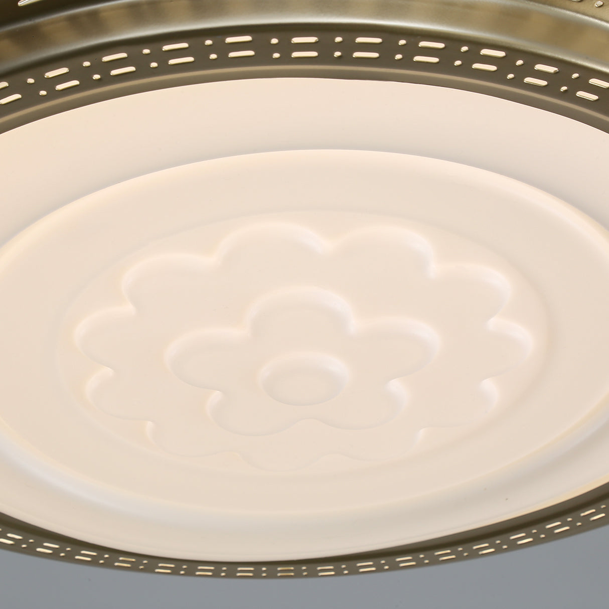 42 Inch Ceiling Fan Blade Light+Remote Control, Golden