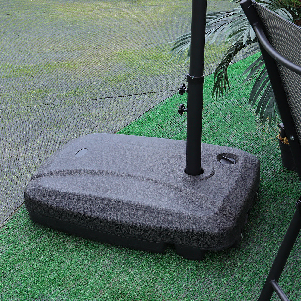 Banana Parasol Rectangular Base Stand / Water or Sand Filled 60KG