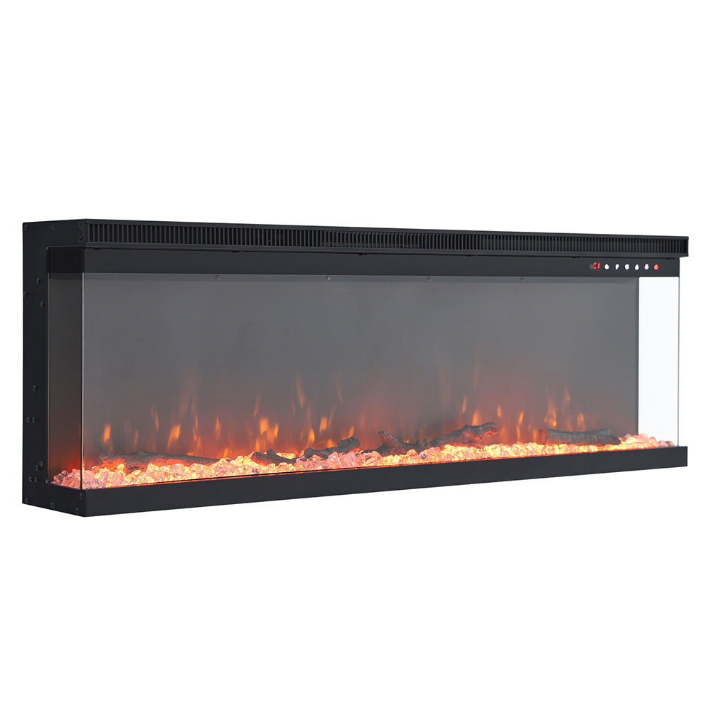 60 Inch Electric Fireplace 9 Flame Colors with Remote Control