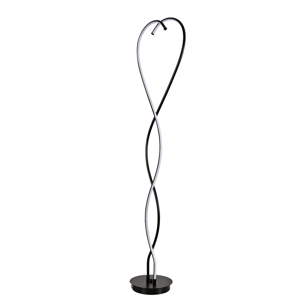 LED Living Room Love Heart Floor Lamp,Black