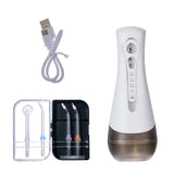 Portable Cordless Water Flosser Oral Irrigator USB Rechargeable with 4 Replaceable Jet Tips