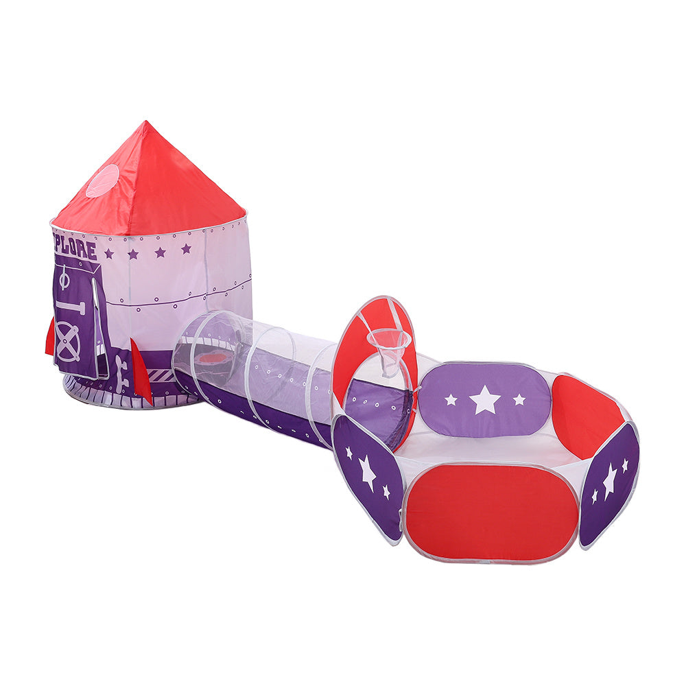 3 in 1 Play Tent for Kids Pop Up Play Tent Tunnel with Ball Pit