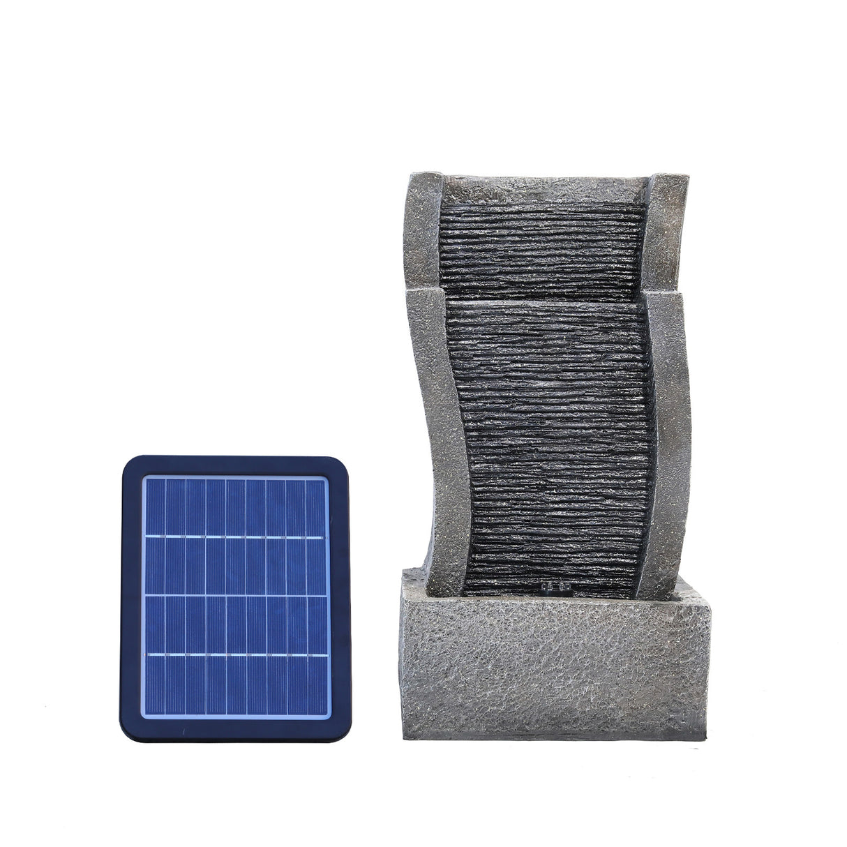 Solar Powered Outdoor Rockery Water Fountain