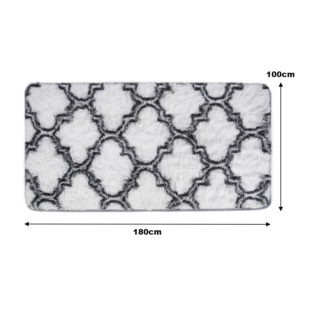 180cm Modern Geometric Indoor Shag Area Rug