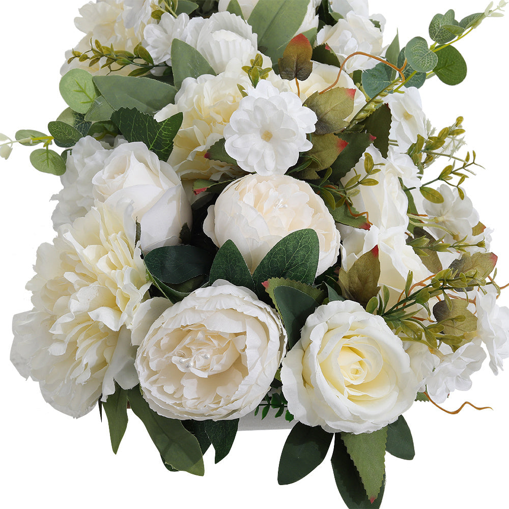 Peony Rose Wedding Aisle Flowers Artificial Silk Row Decor