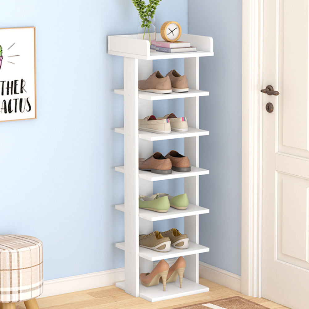 7 Tier Shoe Rack Organizer, White