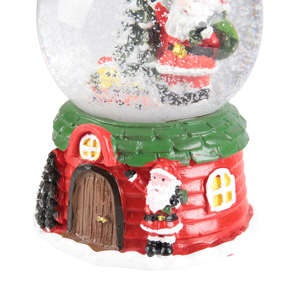 Santa Claus Snowball Music Box Christmas Ornament