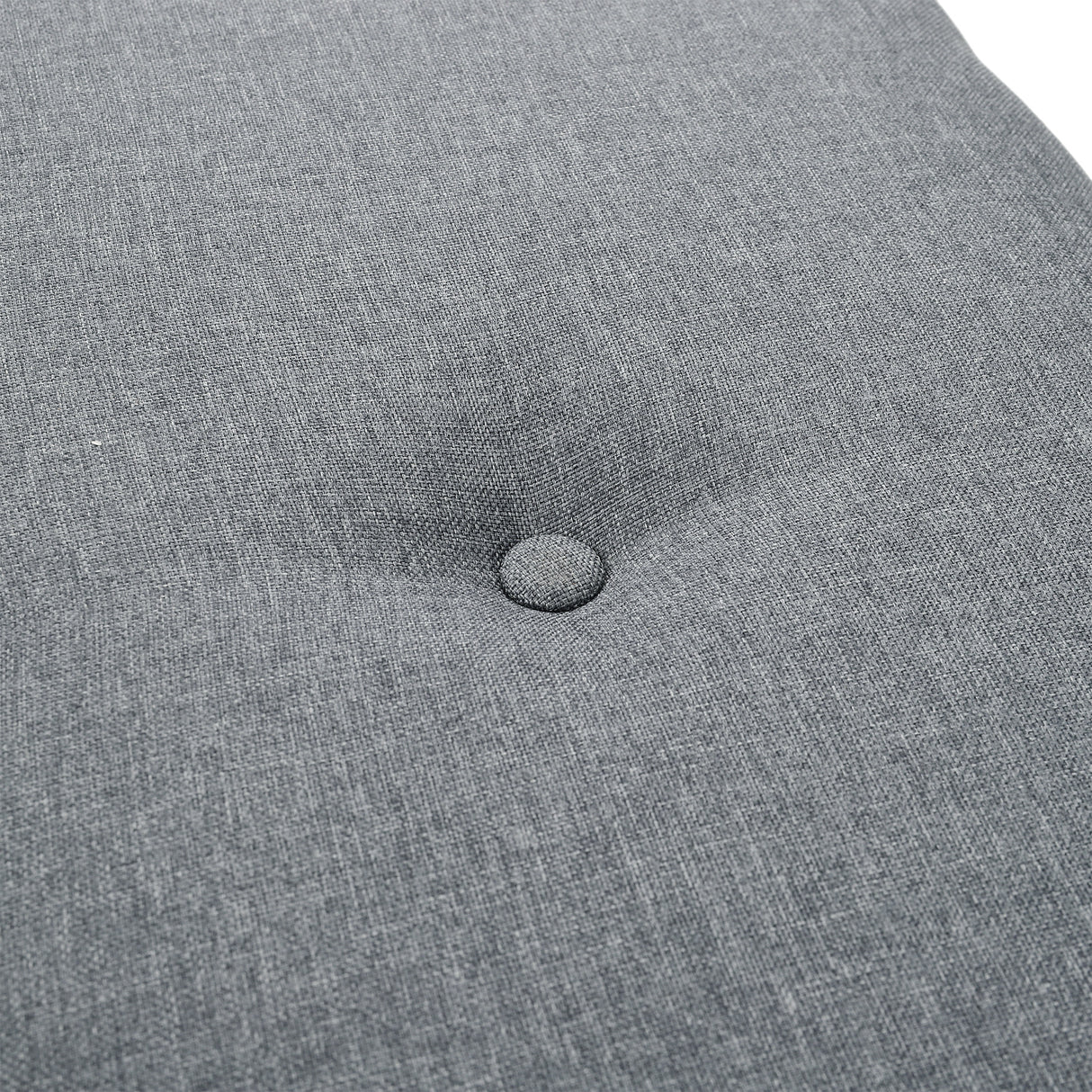 2 Tier Hallway Bamboo bench with Linen Cushion Shoes Storage Rack Grey