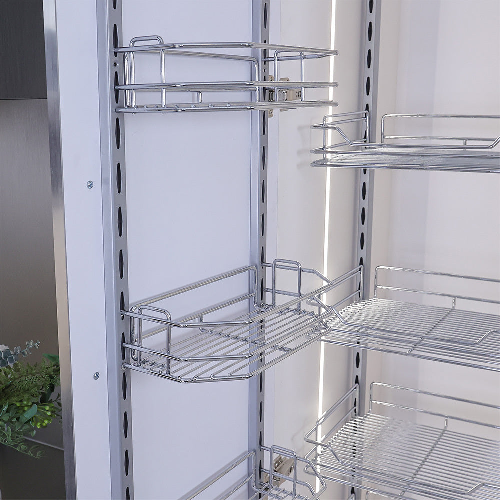 Metal Pull Out Pantry Basket Kitchen Cabinet Cupboard