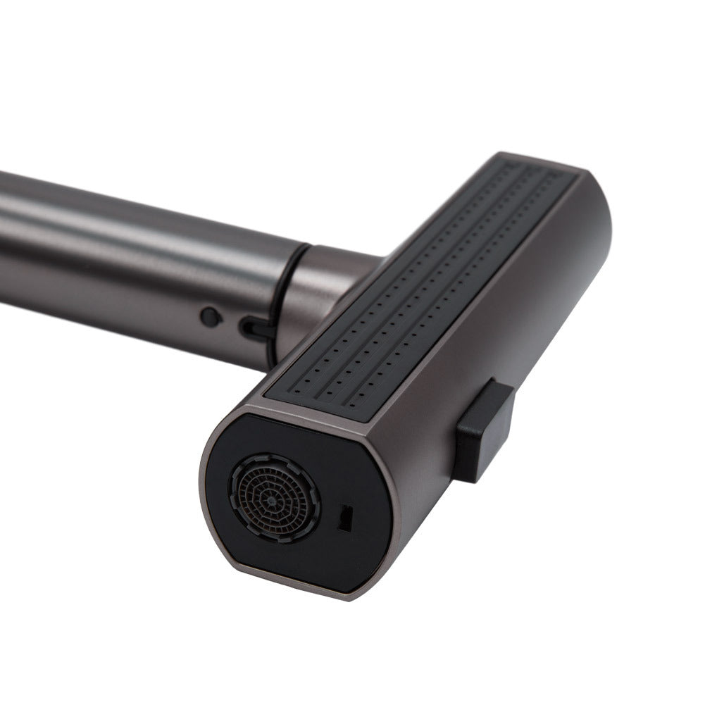 Rotable Pulldown Kitchen Mixer Tap,Grey