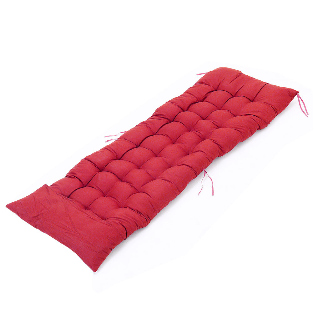 Sun Lounger Cushion Pad Garden In/Outdoor Recliner Chair Seat Pads,Red