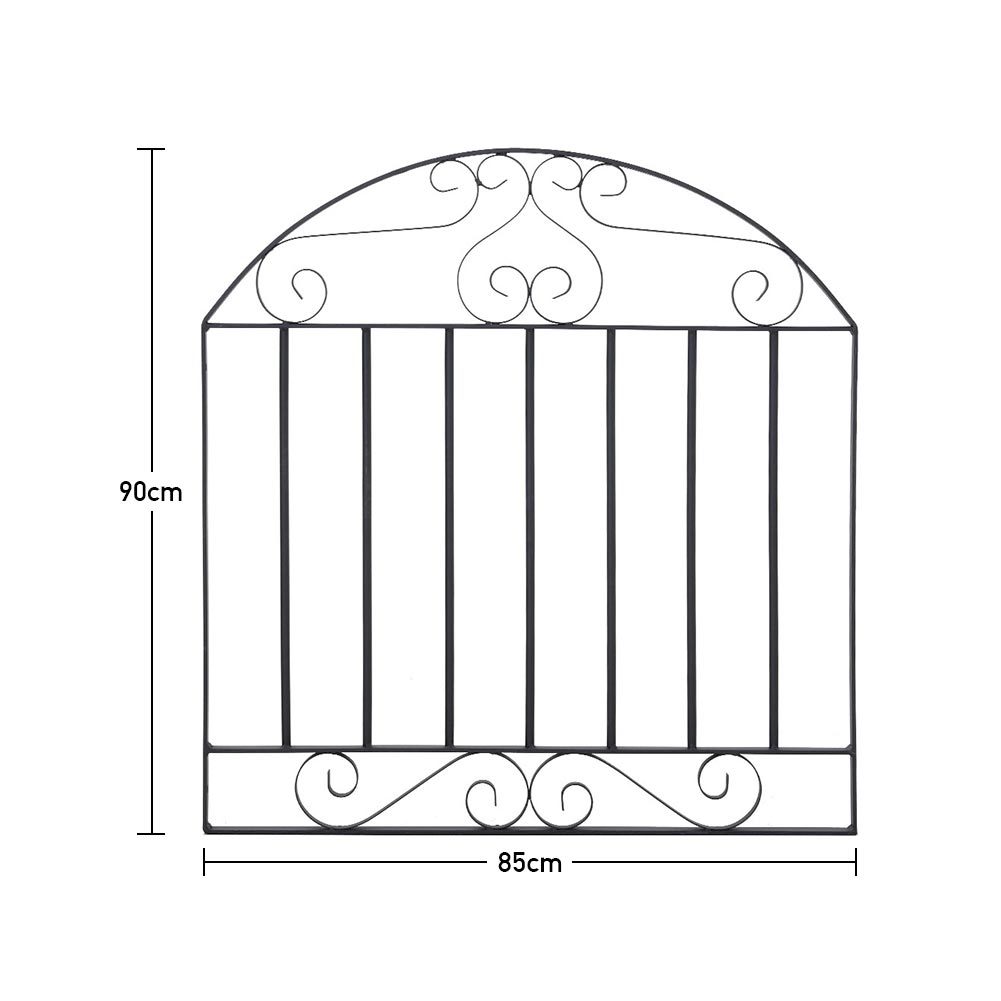 3ft Wrought Iron Pedestrian Gate with Fittings Bolt Heavy Duty