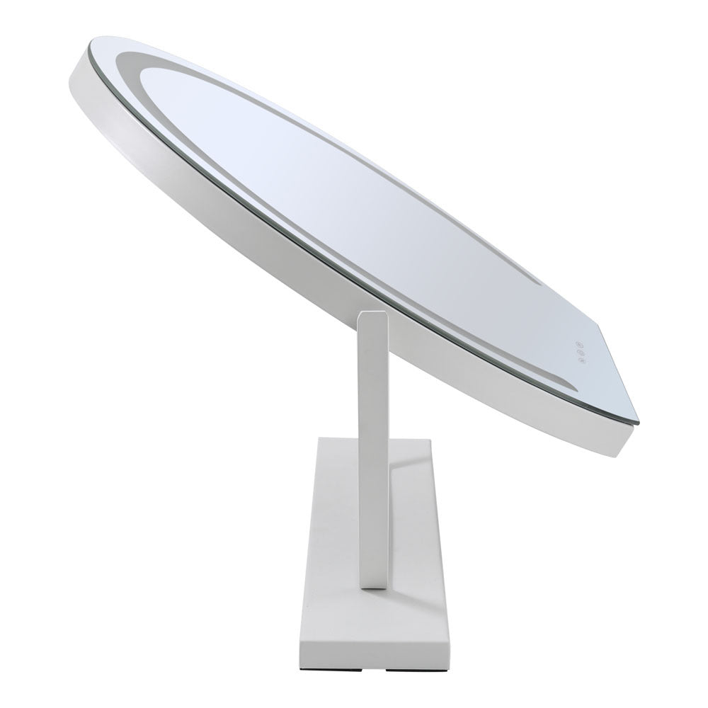 Black Round Dimmable Makeup Vanity Mirror with Lights