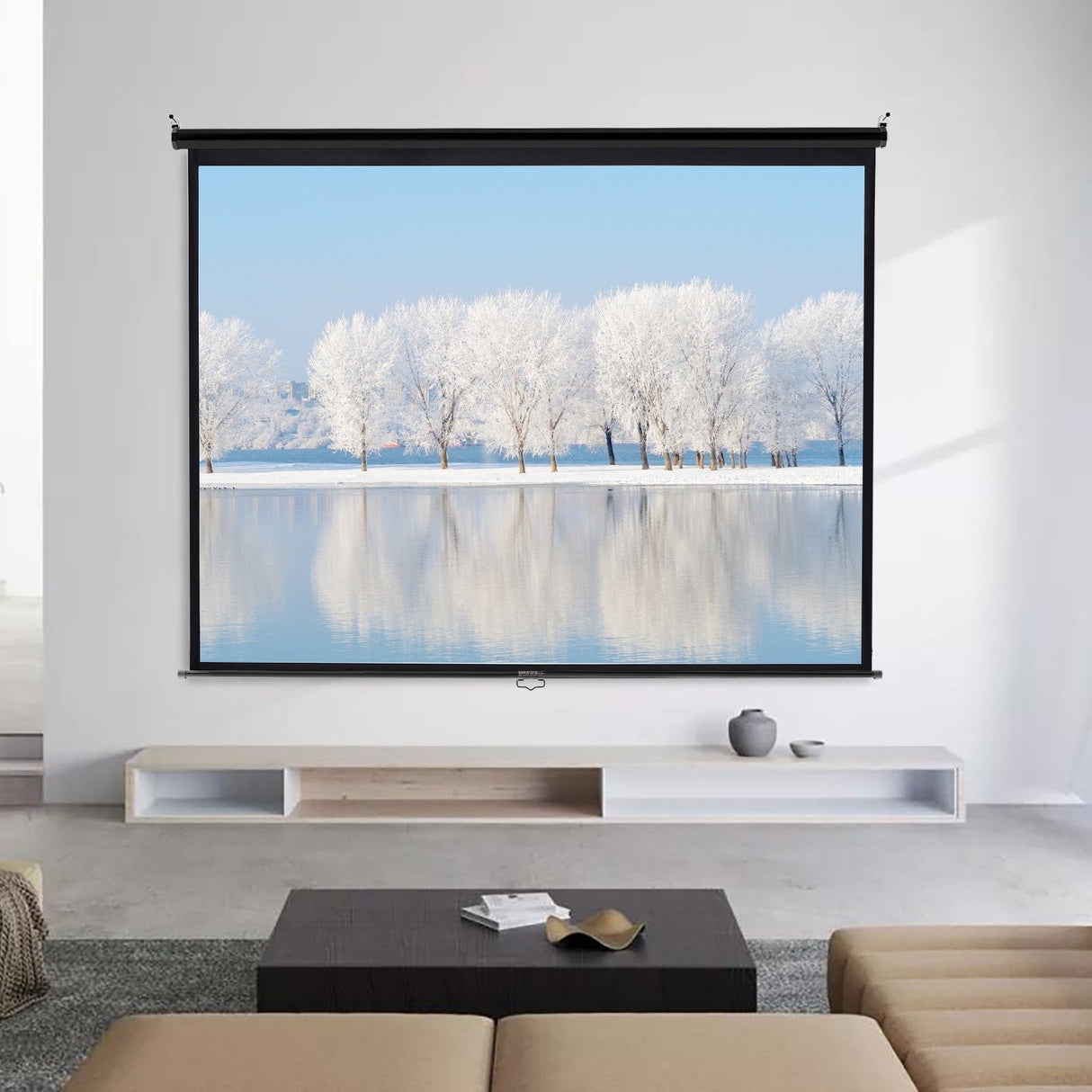 120 Inch HD Manual Pull Down Projector Screen