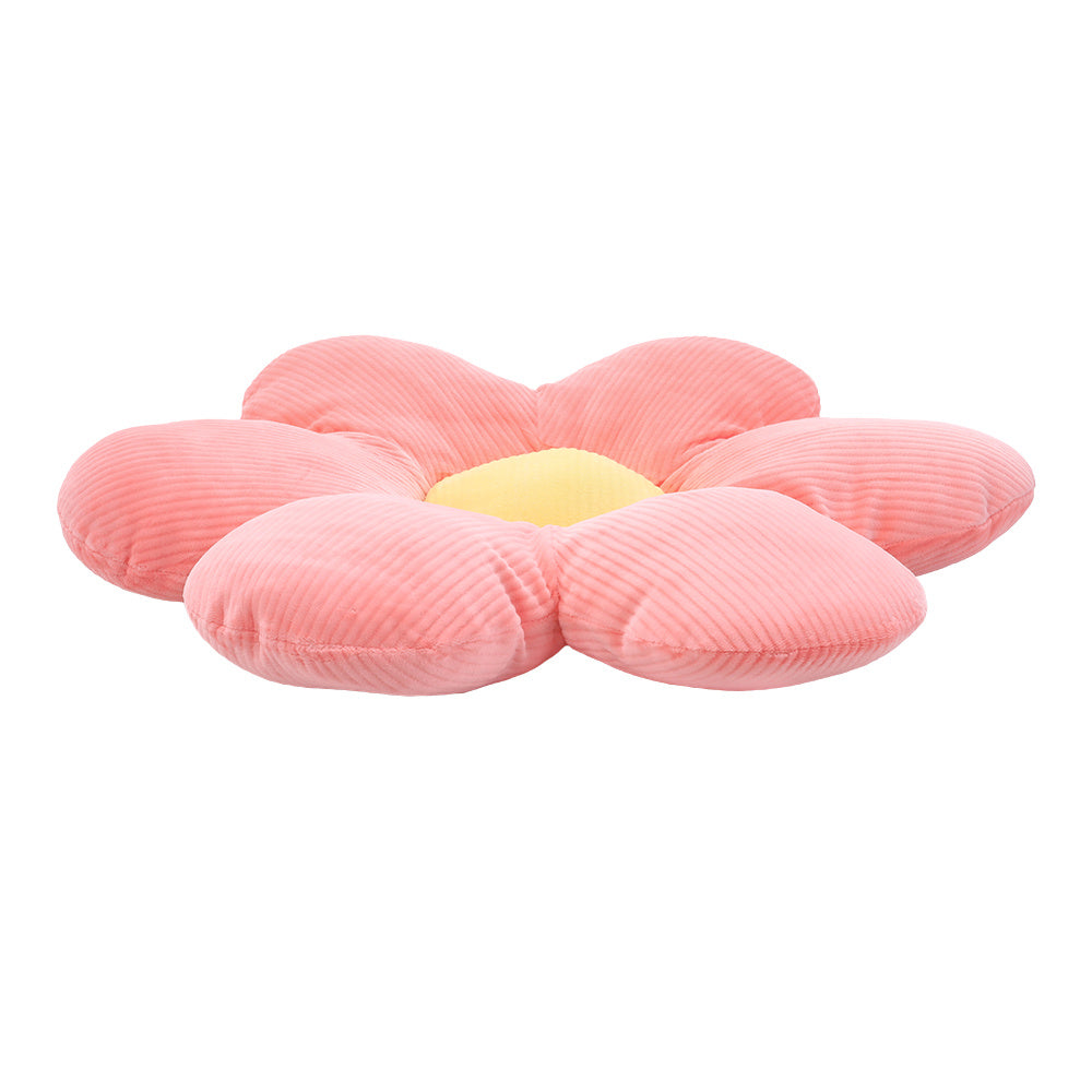 Pink Daisy Shaped Seat Cushion Flower Throw Pillow