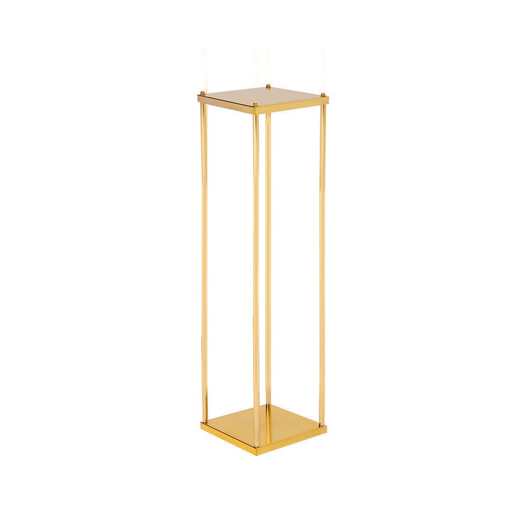 Gold 100cm Flower Vase Column Stand for Home Party Wedding Decorations