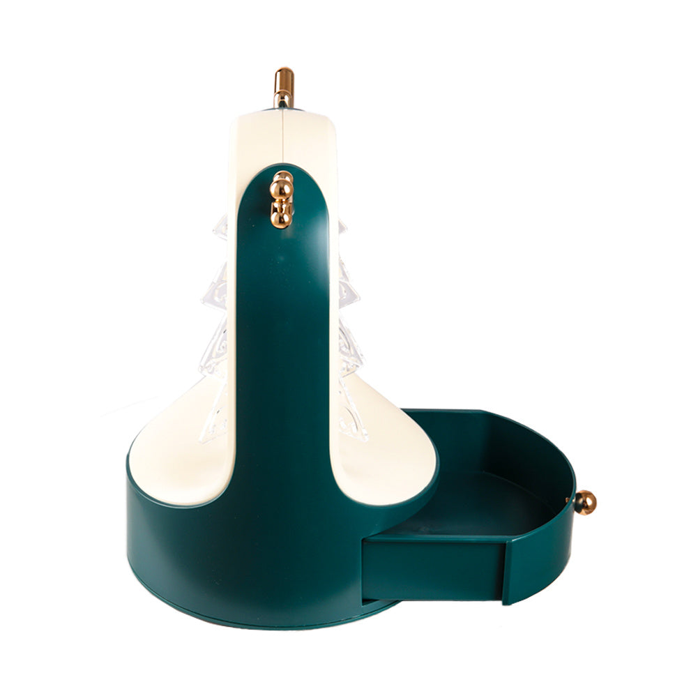 Christmas Tree Desktop Jewelry Display Holder with Drawer