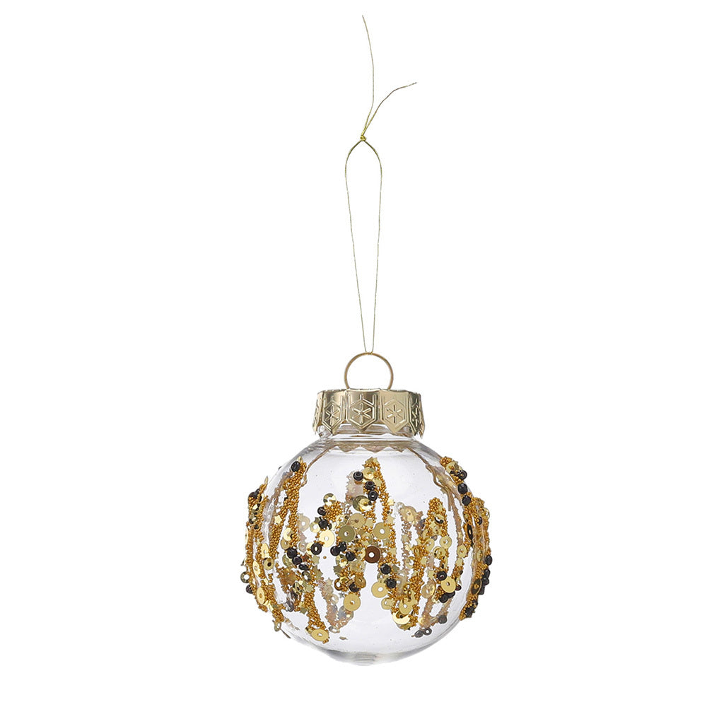 25Pcs Christmas Ball Ornament Set,Black and Gold,Plastic Xmax Ball