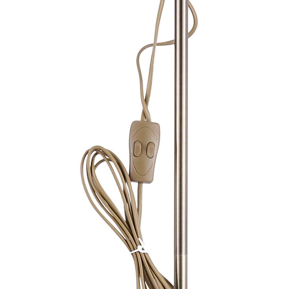 Adjustable Standing Double Headed Floor Lamp, Bronze